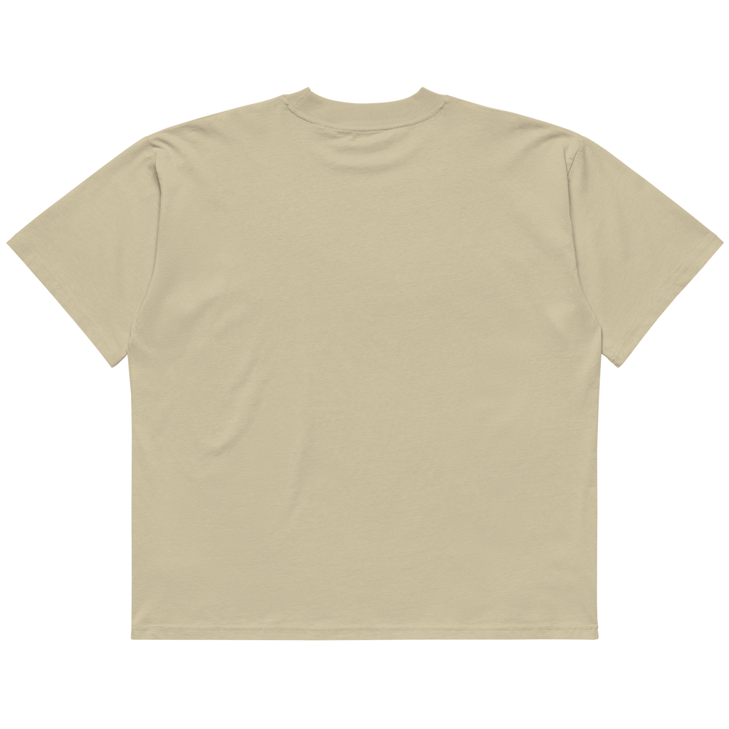 Magnetic Abundance Unisex Organic Cotton Oversized High Neck T Shirt