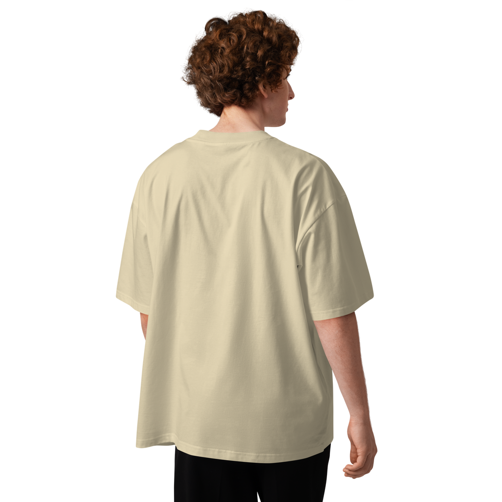 Magnetic Abundance Unisex Organic Cotton Oversized High Neck T Shirt