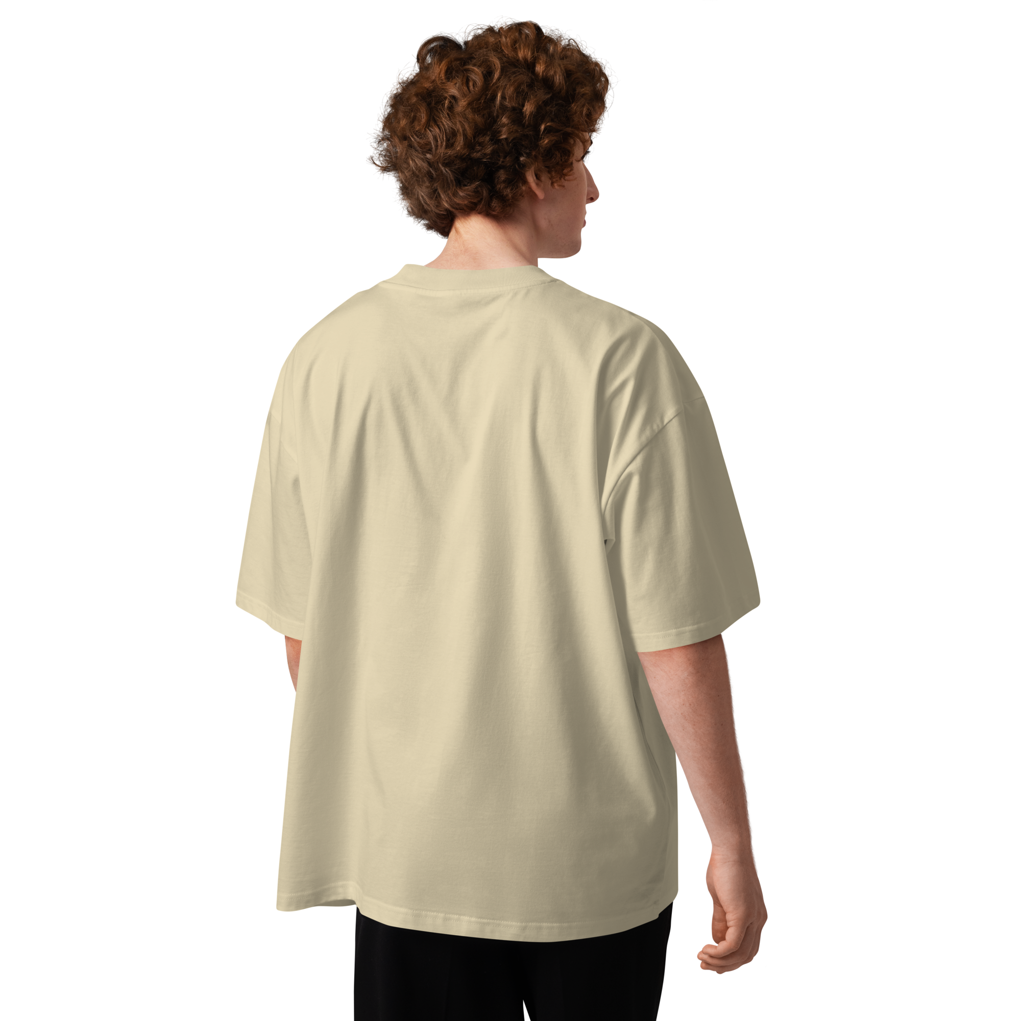 Magnetic Abundance Unisex Organic Cotton Oversized High Neck T Shirt