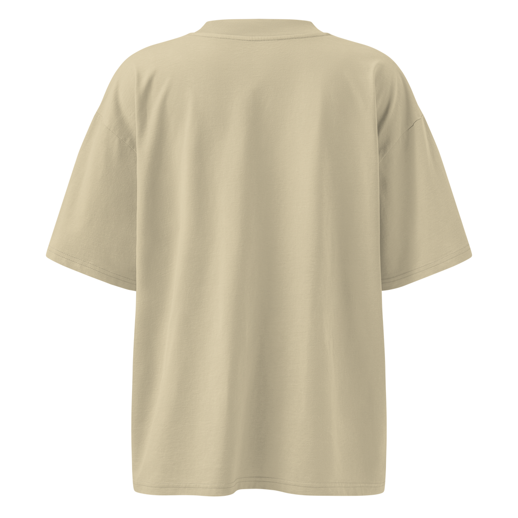 Magnetic Abundance Unisex Organic Cotton Oversized High Neck T Shirt