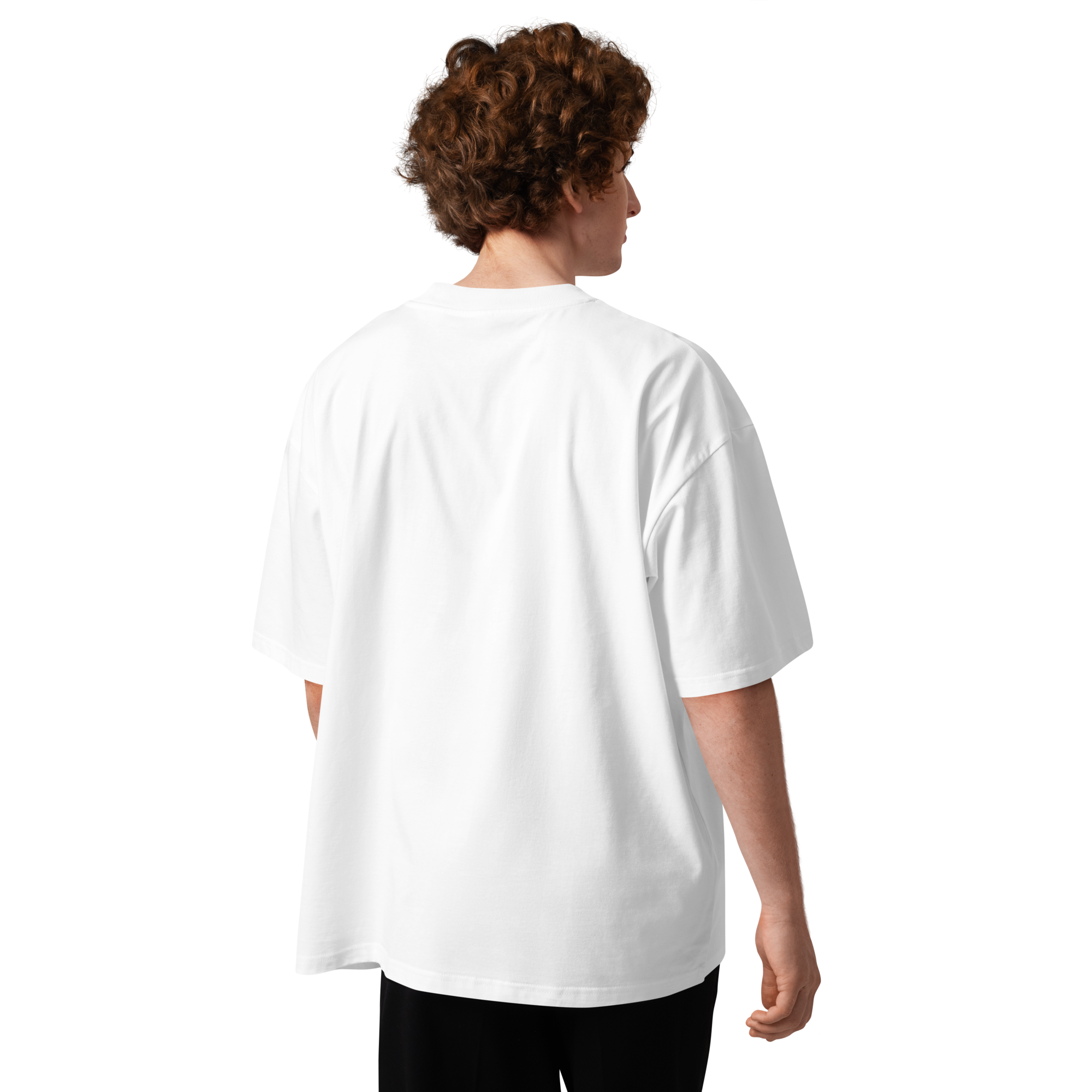 Magnetic Abundance Unisex Organic Cotton Oversized High Neck T Shirt