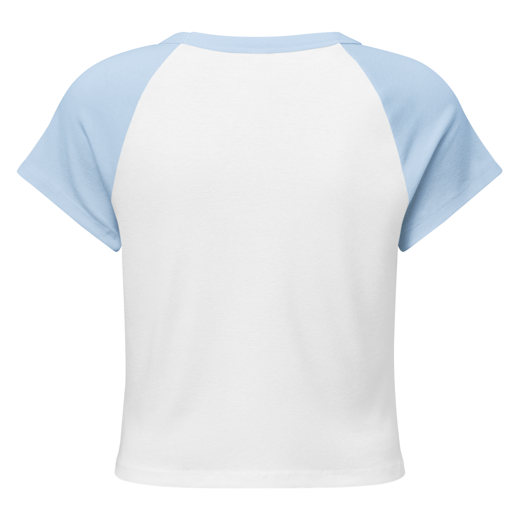 MDB Co Radiate Womens Micro Rib Raglan Baby Tee Cotton Blend