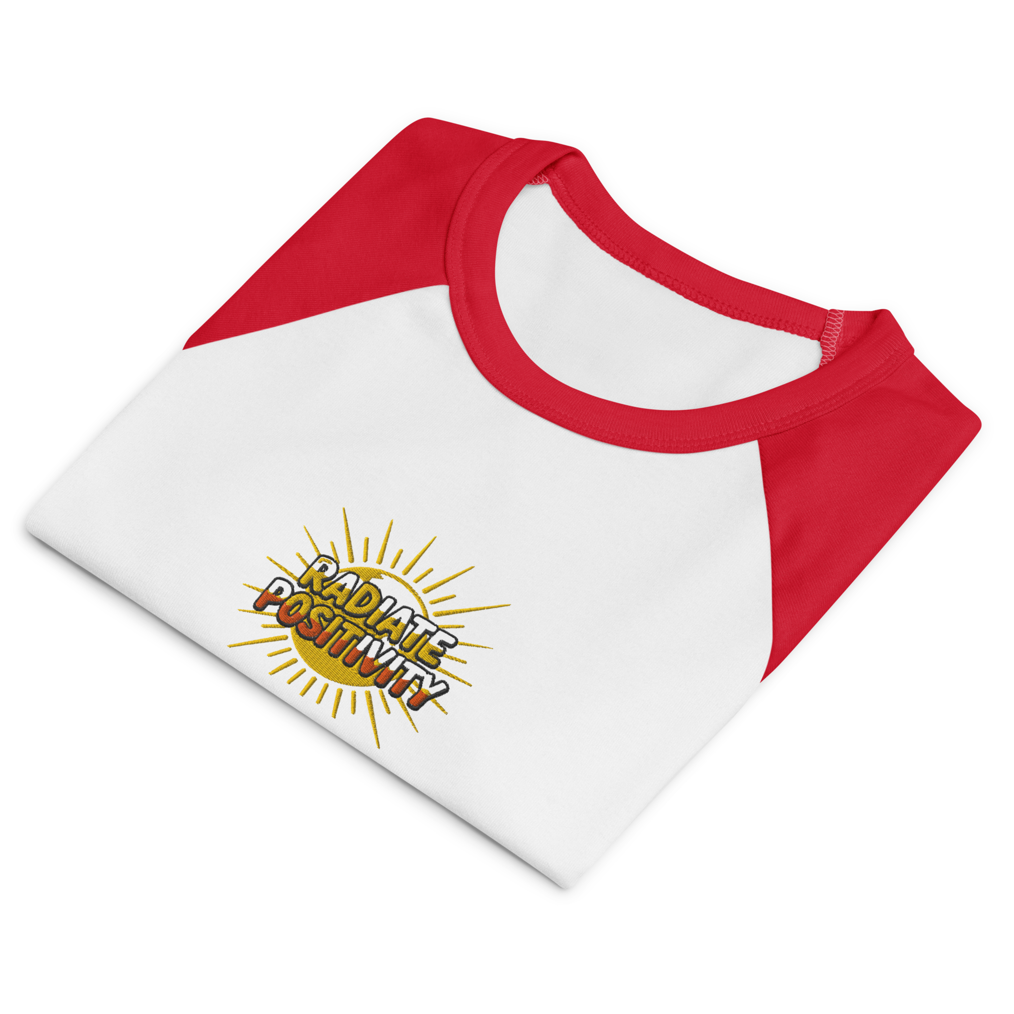 MDB Co Radiate Womens Micro Rib Raglan Baby Tee Cotton Blend