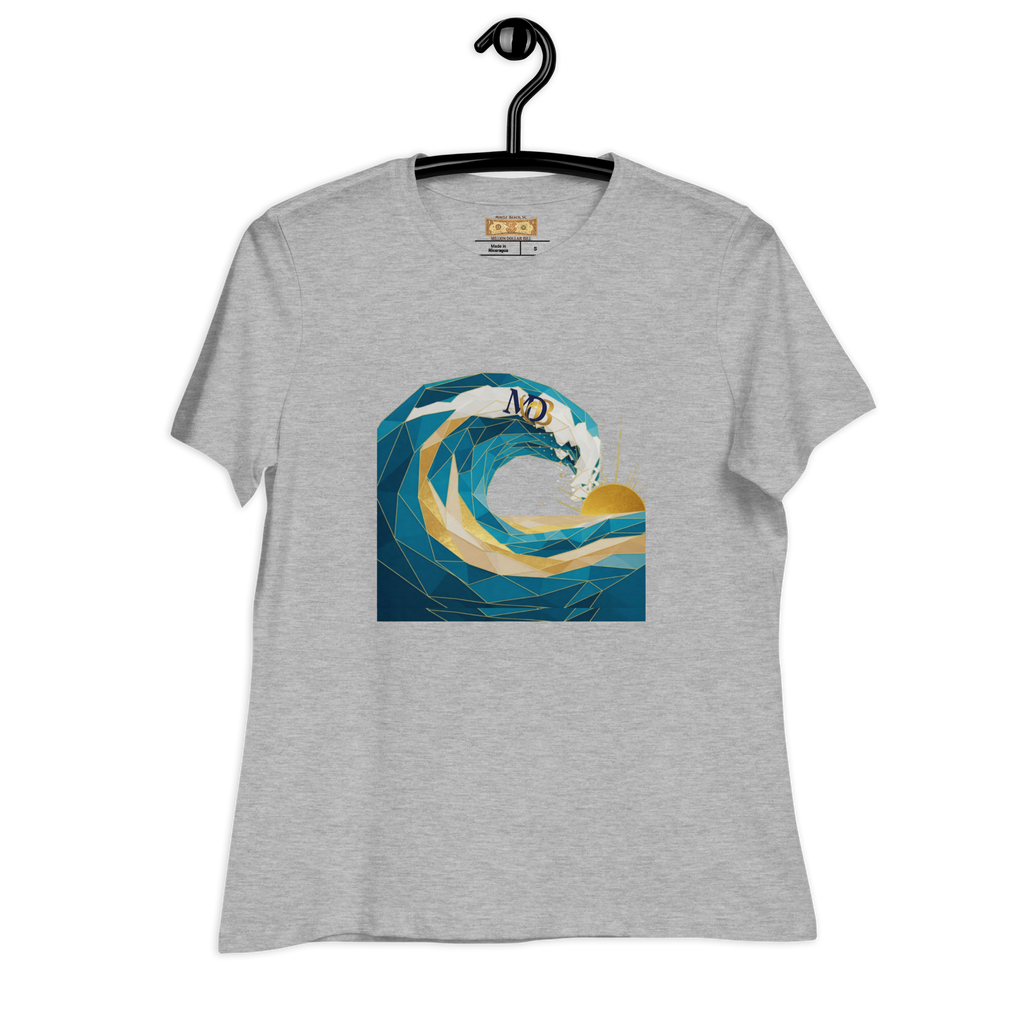 MDB Co Your Own Wave Womens Relaxed Cotton T Shirt Everyday Comfort