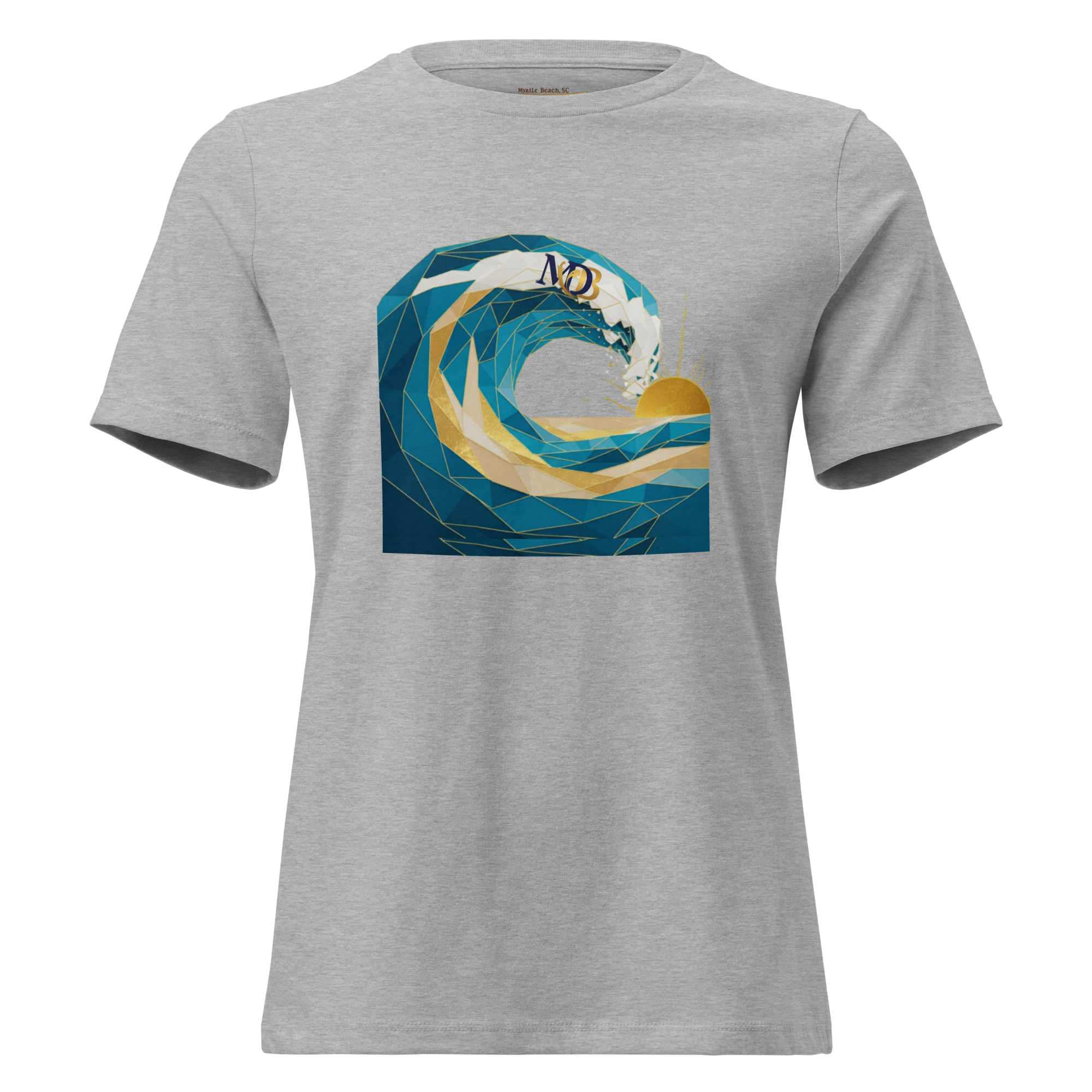 MDB Co Your Own Wave Womens Relaxed Cotton T Shirt Everyday Comfort
