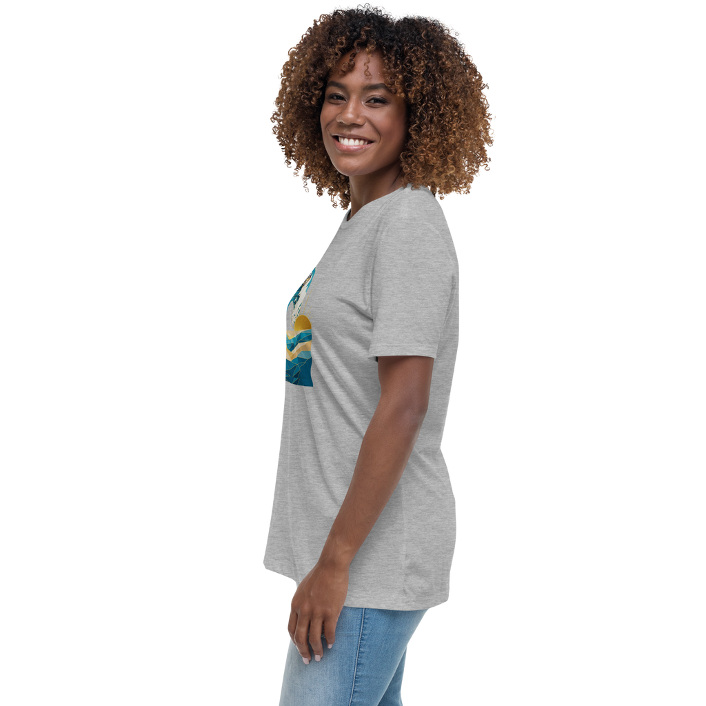 MDB Co Your Own Wave Womens Relaxed Cotton T Shirt Everyday Comfort
