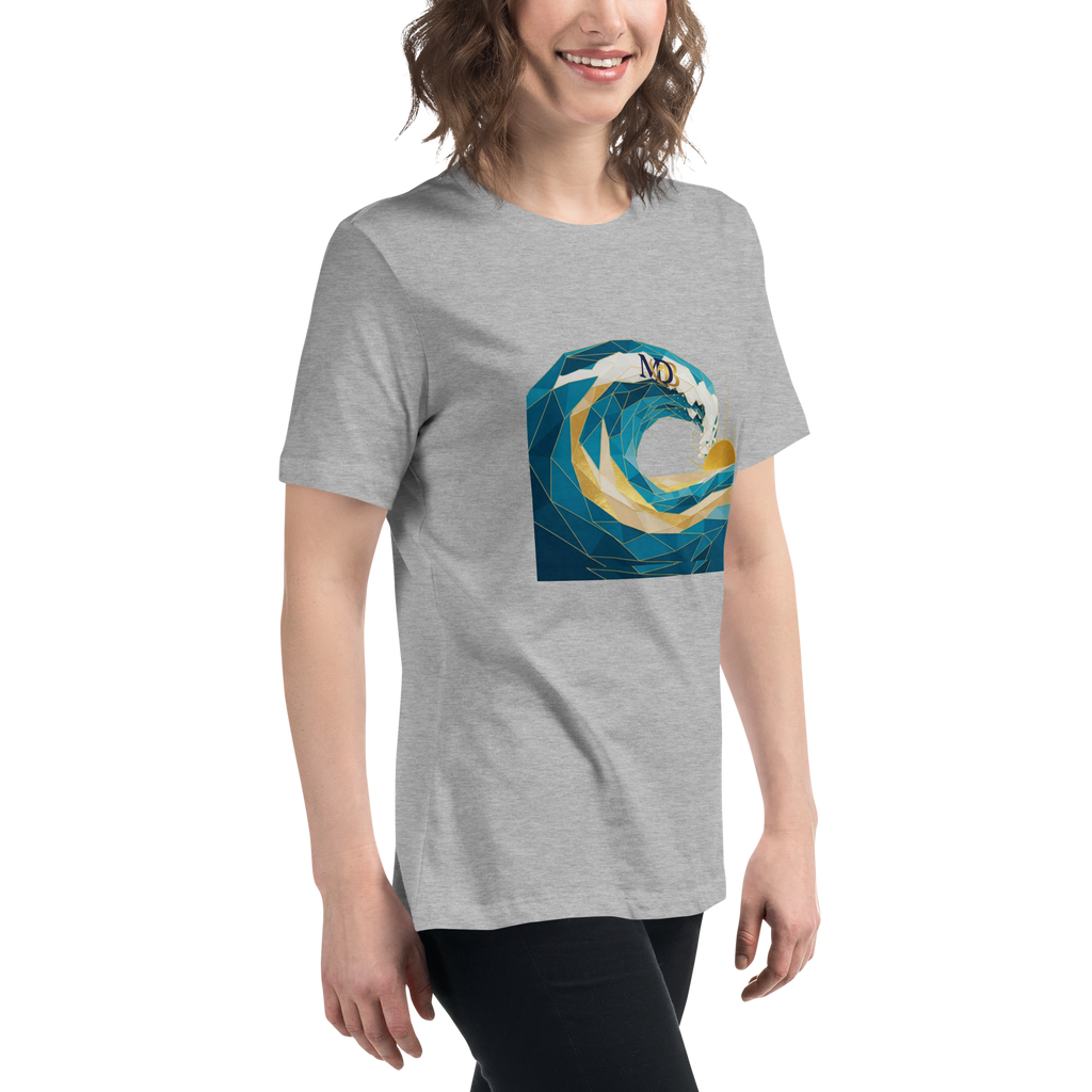 MDB Co Your Own Wave Womens Relaxed Cotton T Shirt Everyday Comfort