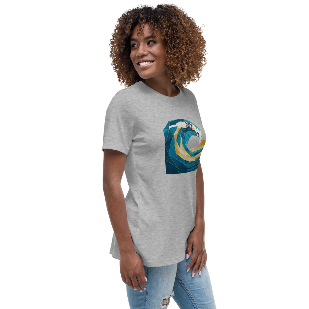 MDB Co Your Own Wave Womens Relaxed Cotton T Shirt Everyday Comfort