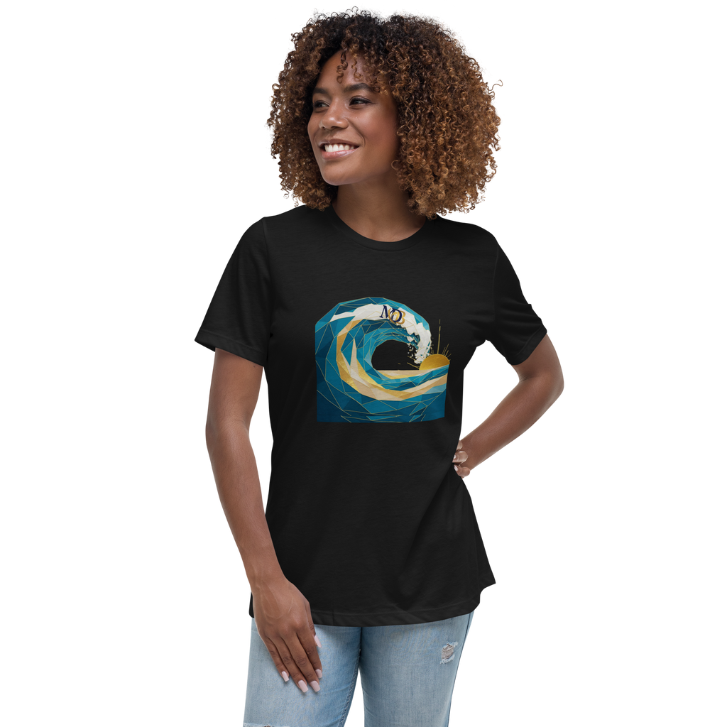 MDB Co Your Own Wave Womens Relaxed Cotton T Shirt Everyday Comfort