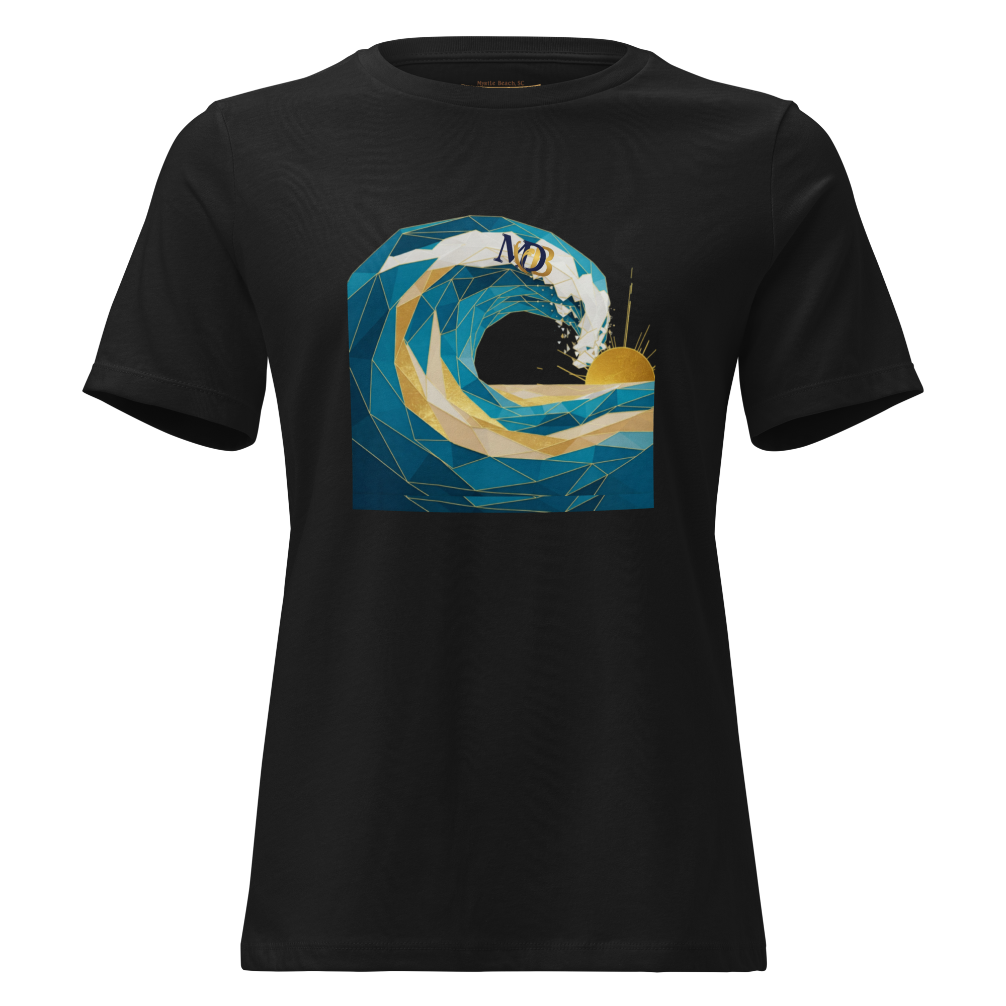 MDB Co Your Own Wave Womens Relaxed Cotton T Shirt Everyday Comfort