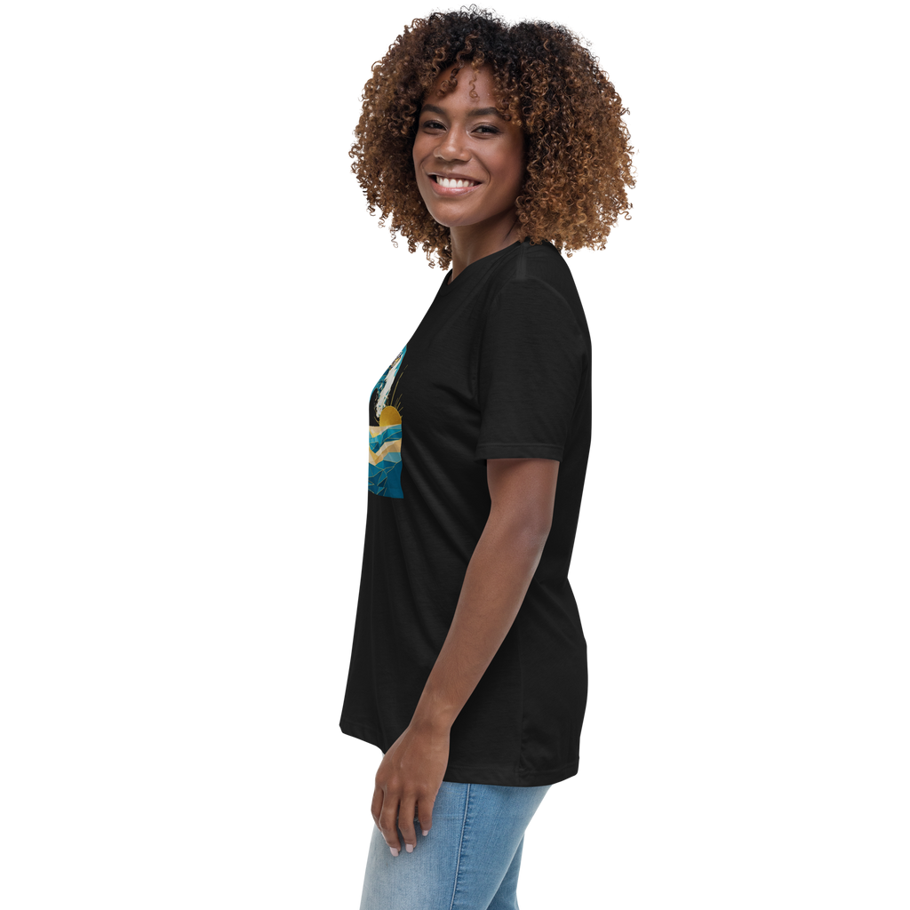 MDB Co Your Own Wave Womens Relaxed Cotton T Shirt Everyday Comfort