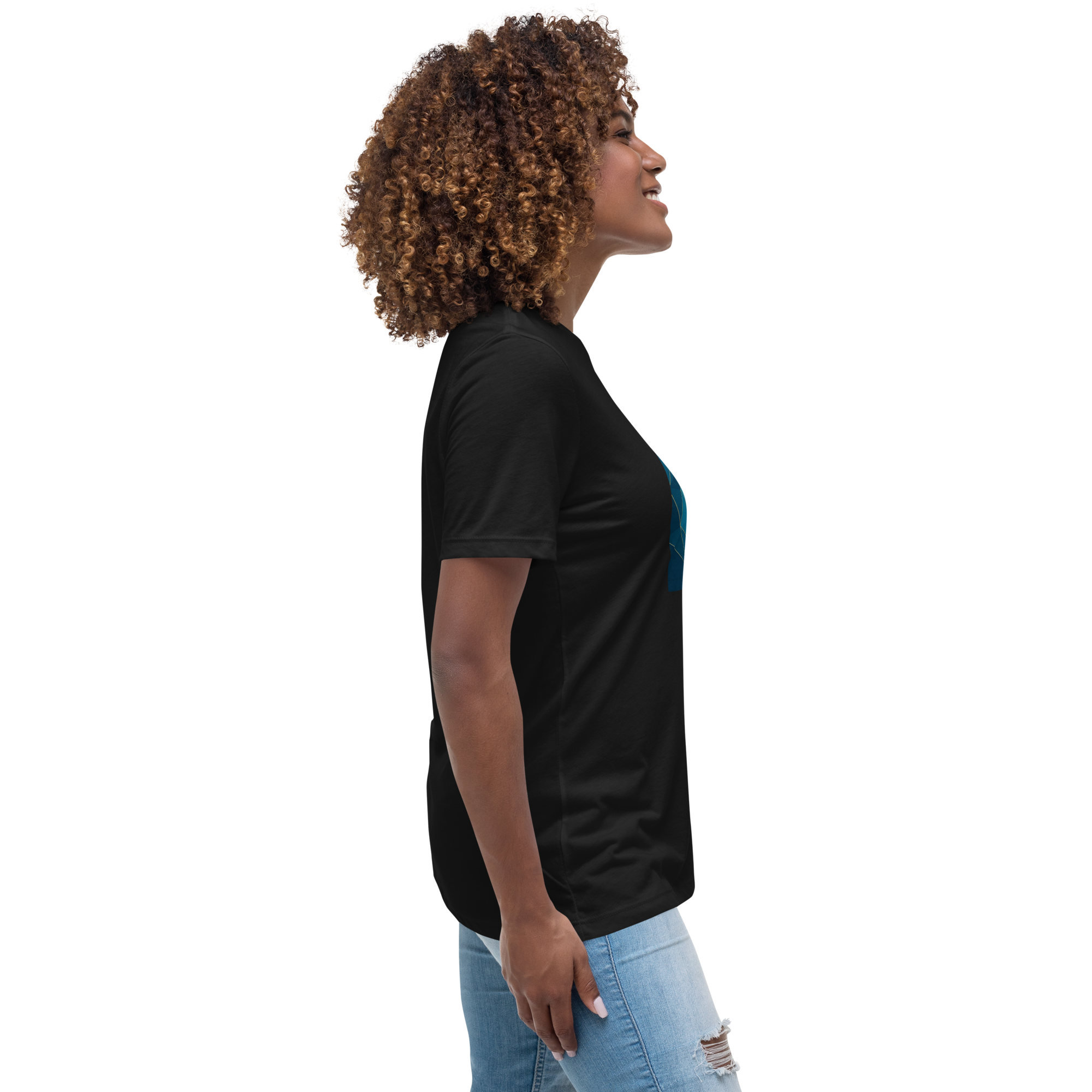 MDB Co Your Own Wave Womens Relaxed Cotton T Shirt Everyday Comfort