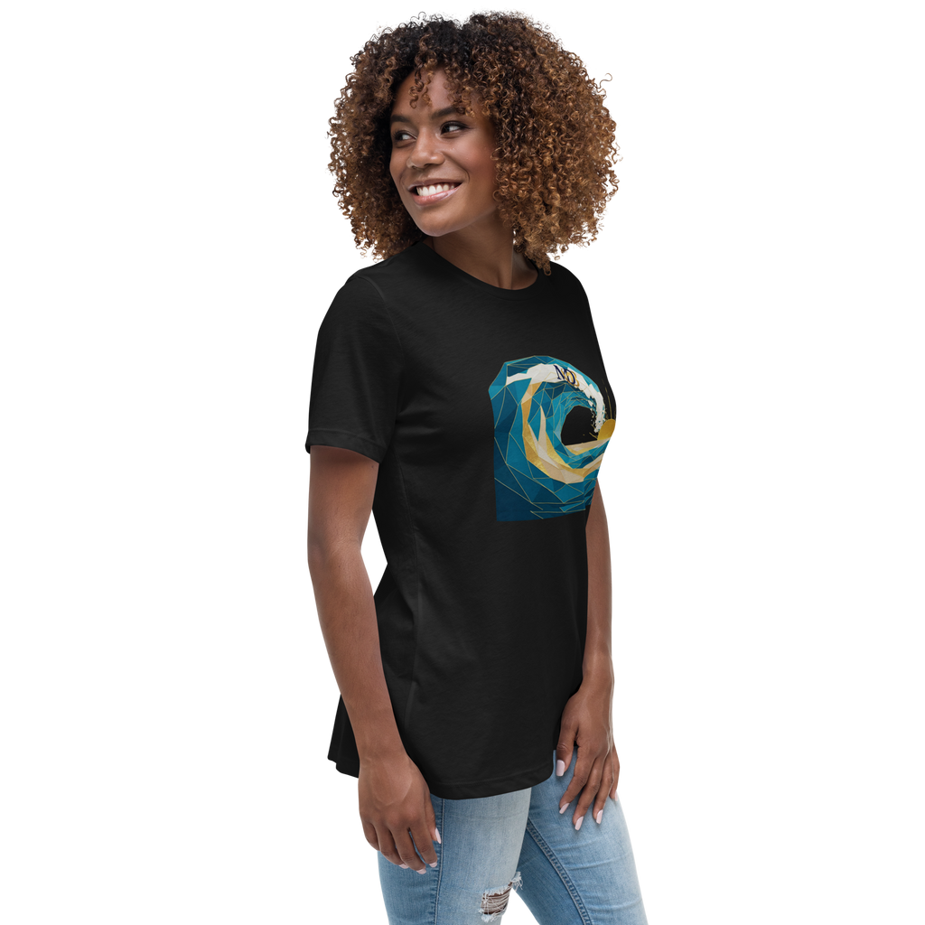 MDB Co Your Own Wave Womens Relaxed Cotton T Shirt Everyday Comfort
