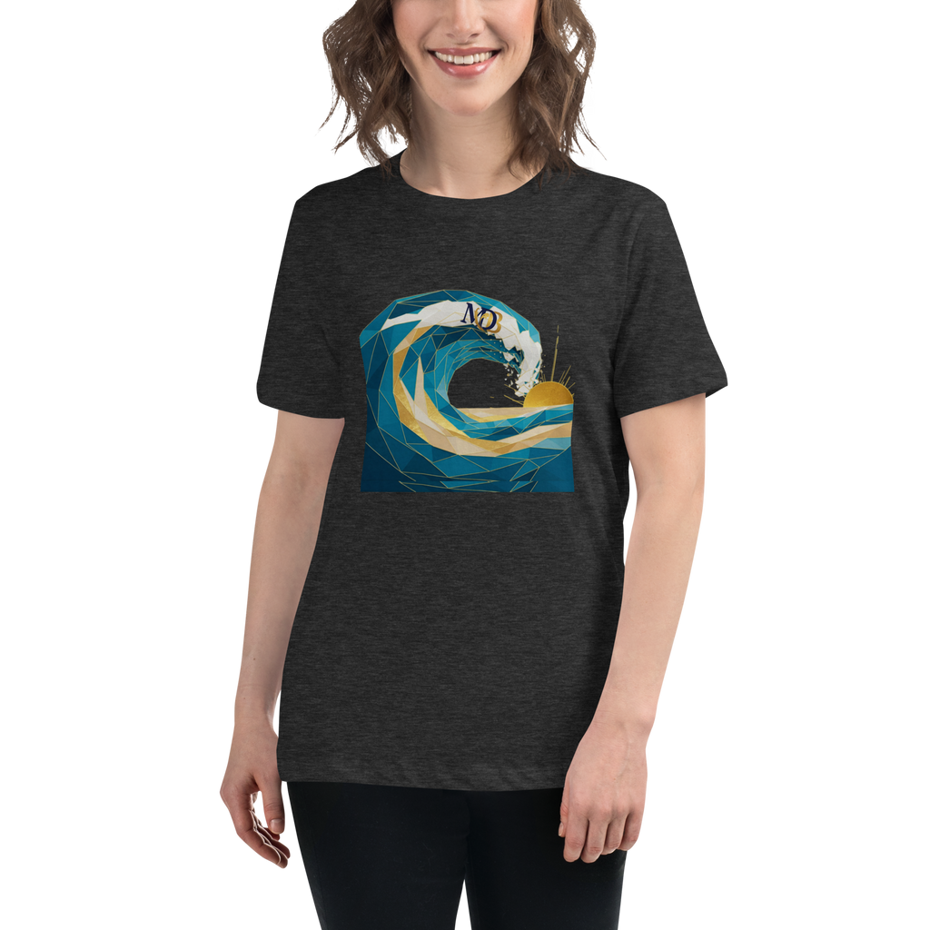 MDB Co Your Own Wave Womens Relaxed Cotton T Shirt Everyday Comfort