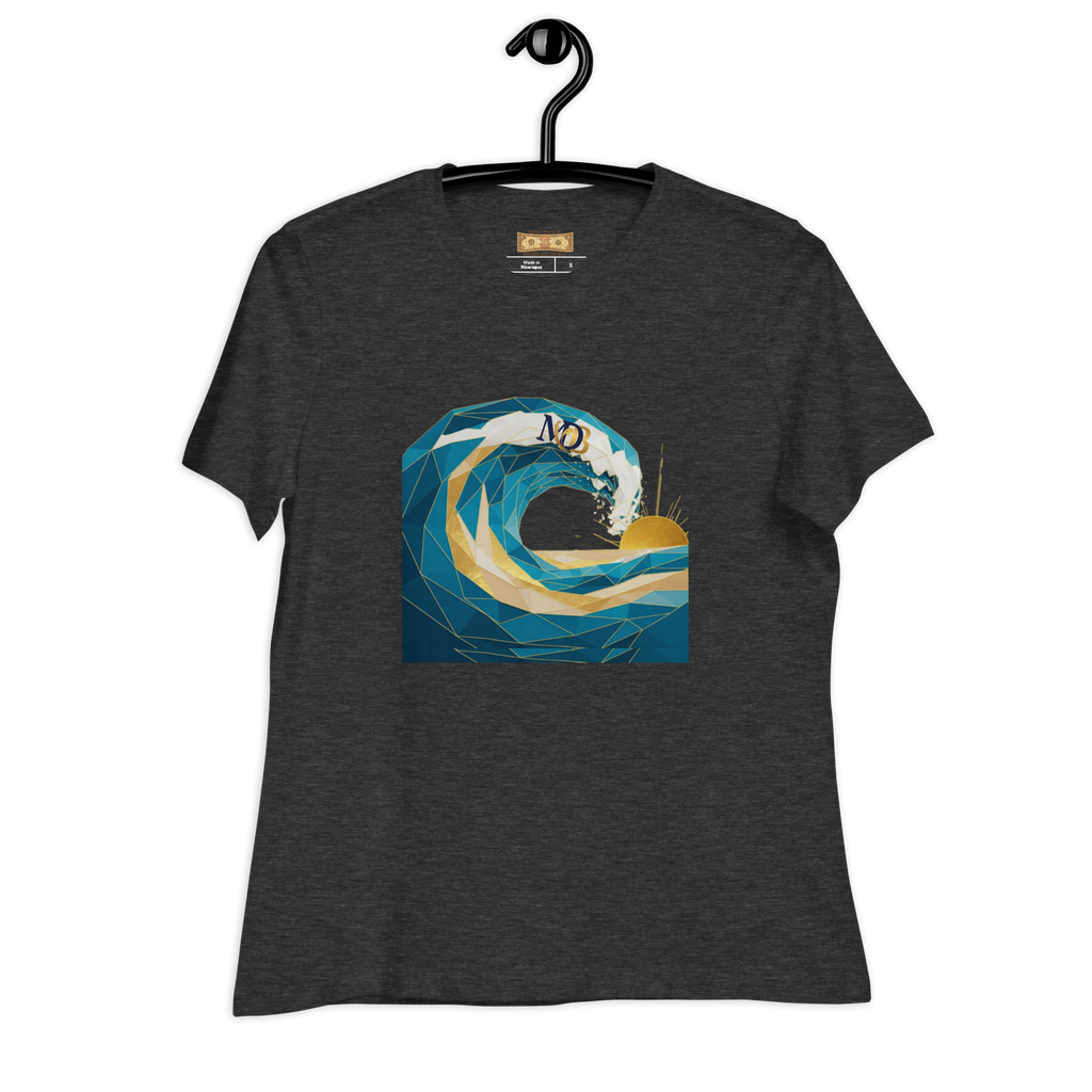 MDB Co Your Own Wave Womens Relaxed Cotton T Shirt Everyday Comfort