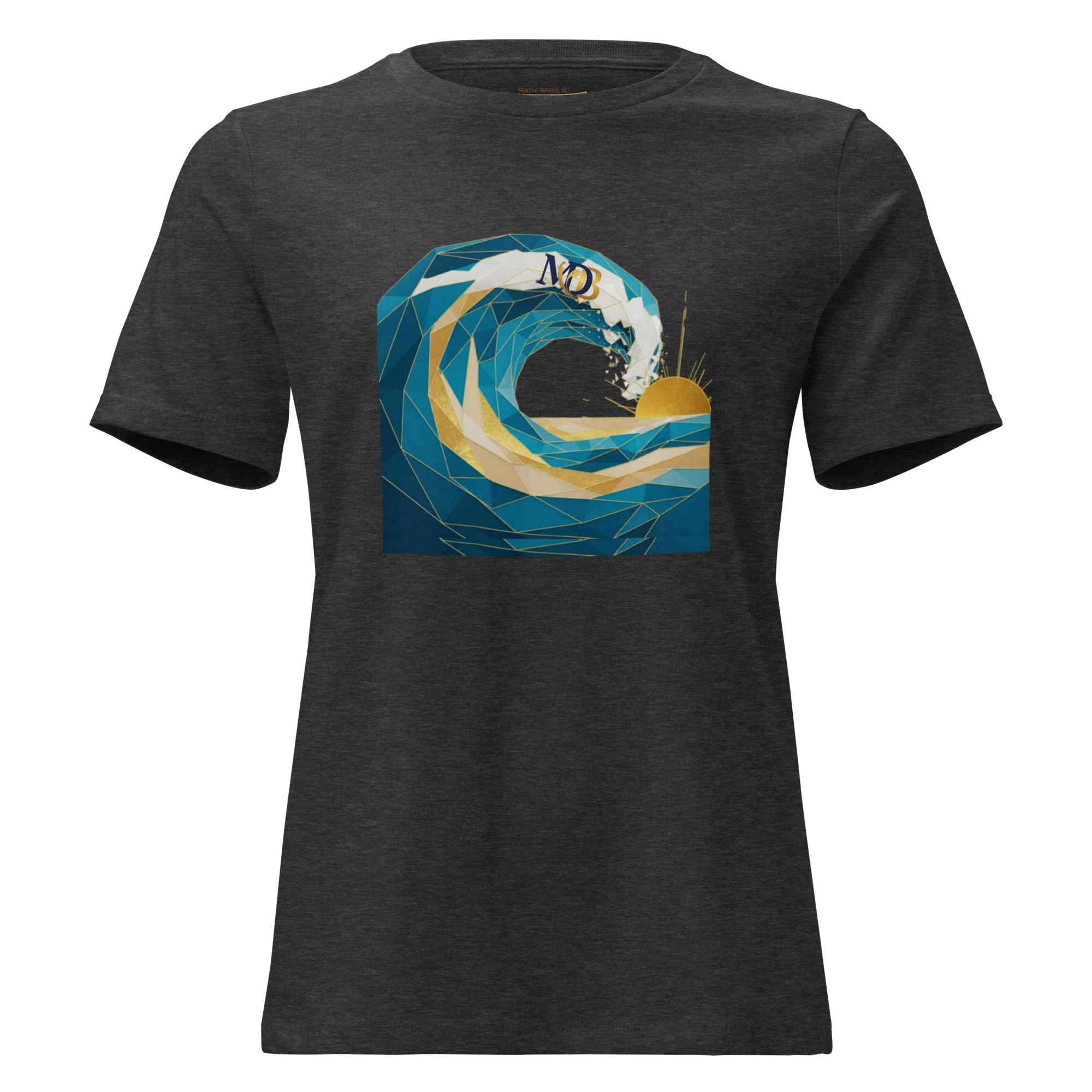 MDB Co Your Own Wave Womens Relaxed Cotton T Shirt Everyday Comfort