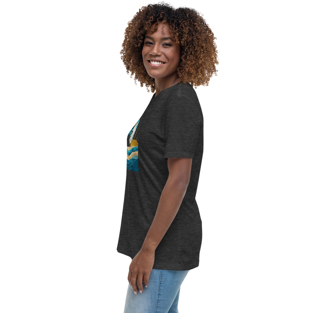 MDB Co Your Own Wave Womens Relaxed Cotton T Shirt Everyday Comfort