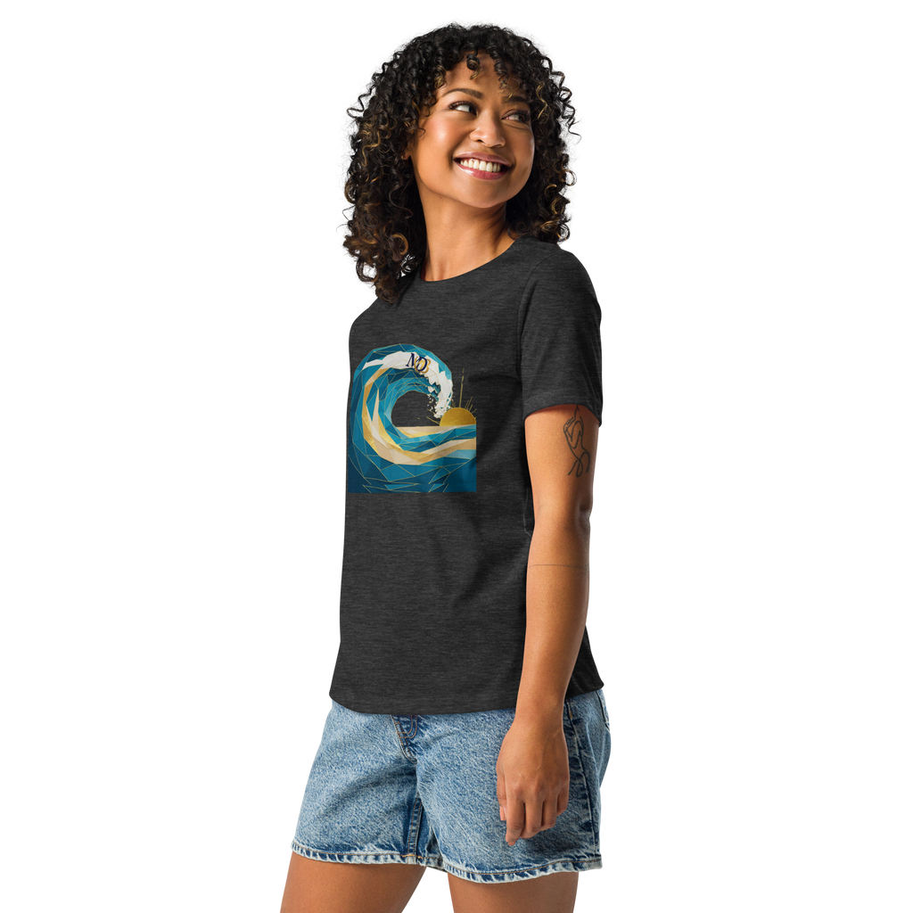 MDB Co Your Own Wave Womens Relaxed Cotton T Shirt Everyday Comfort