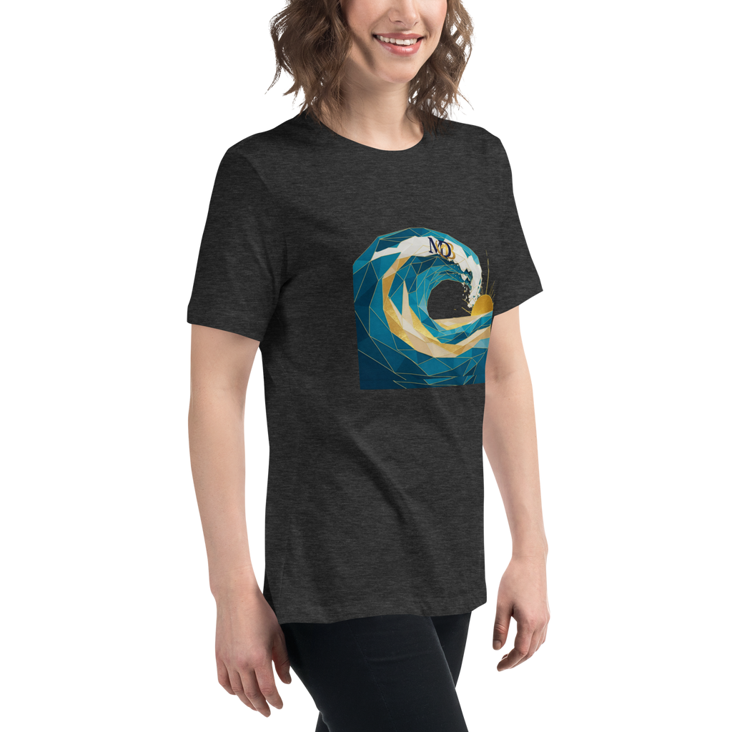 MDB Co Your Own Wave Womens Relaxed Cotton T Shirt Everyday Comfort