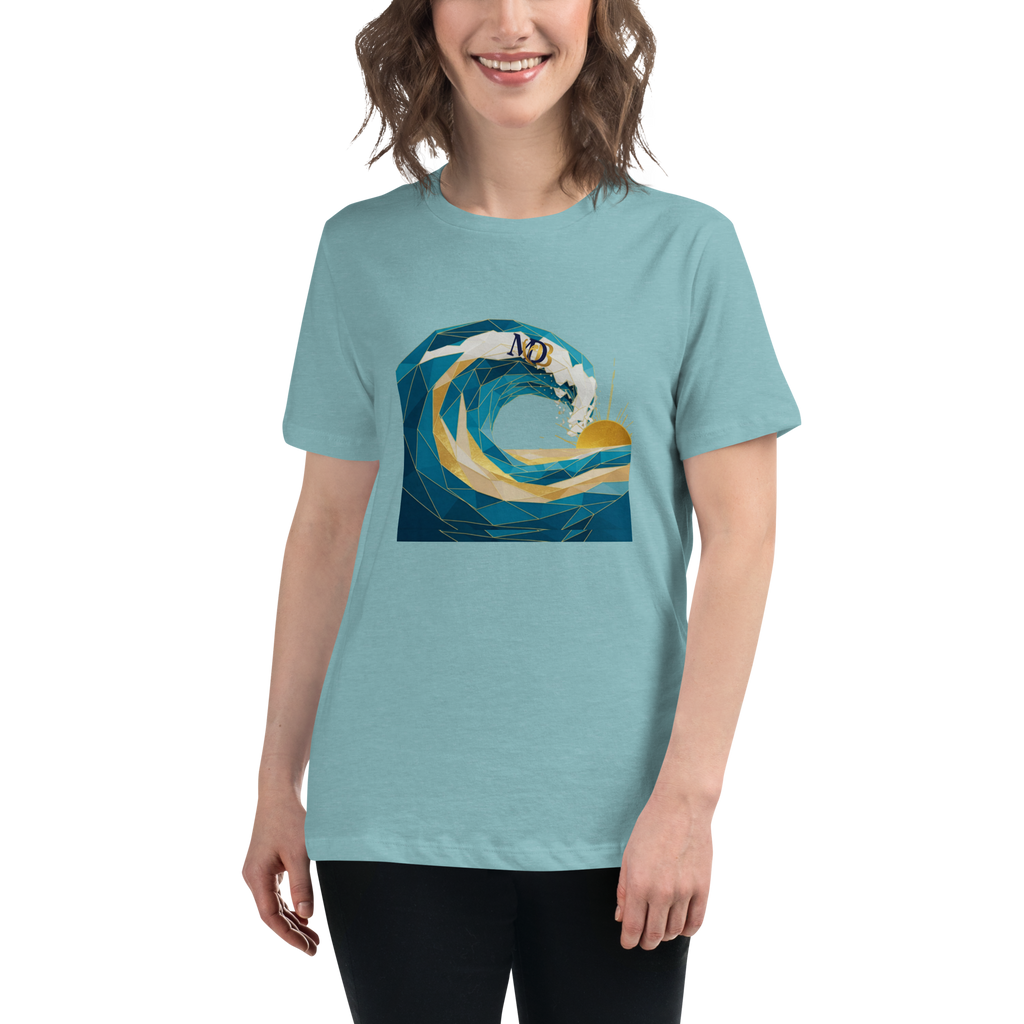 MDB Co Your Own Wave Womens Relaxed Cotton T Shirt Everyday Comfort