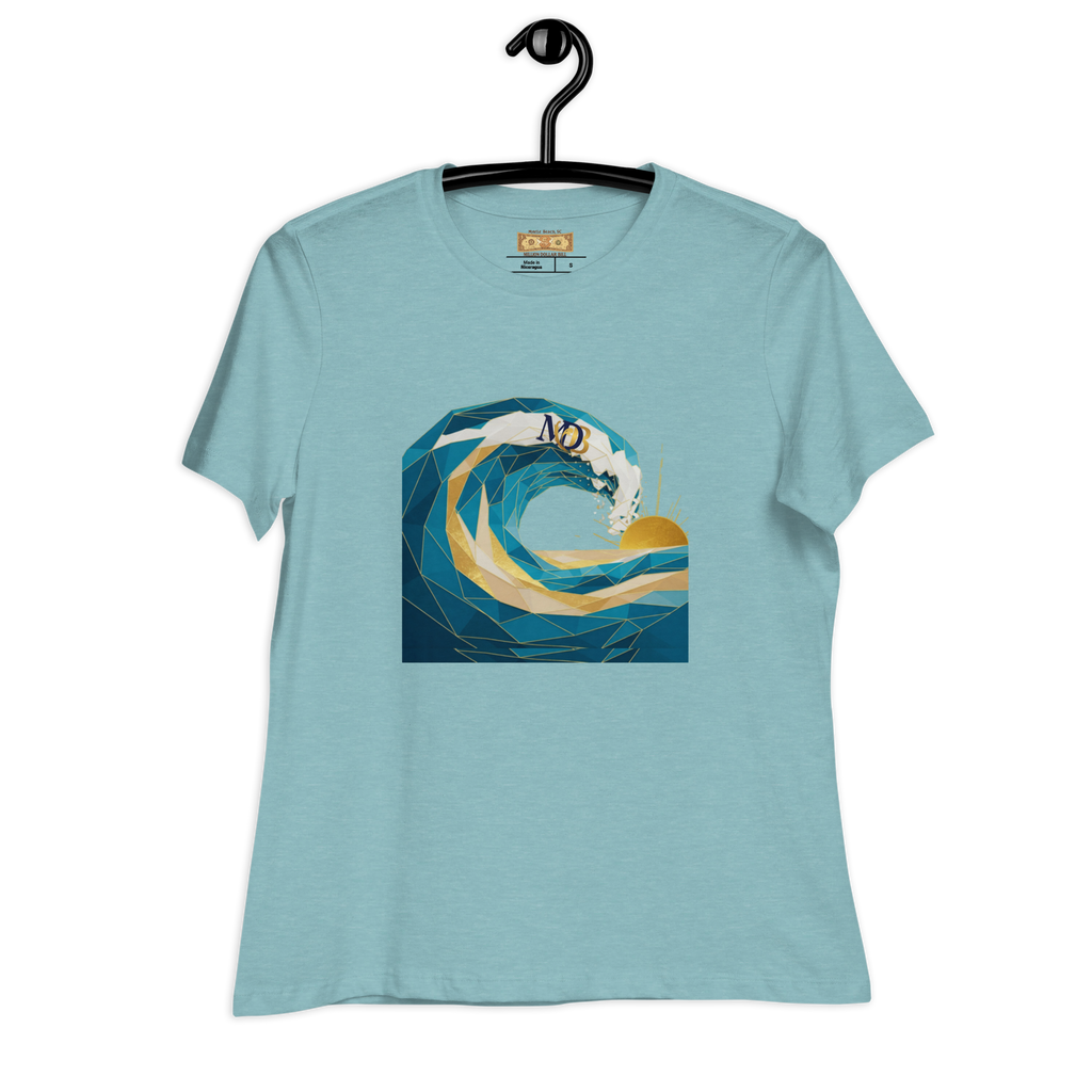 MDB Co Your Own Wave Womens Relaxed Cotton T Shirt Everyday Comfort