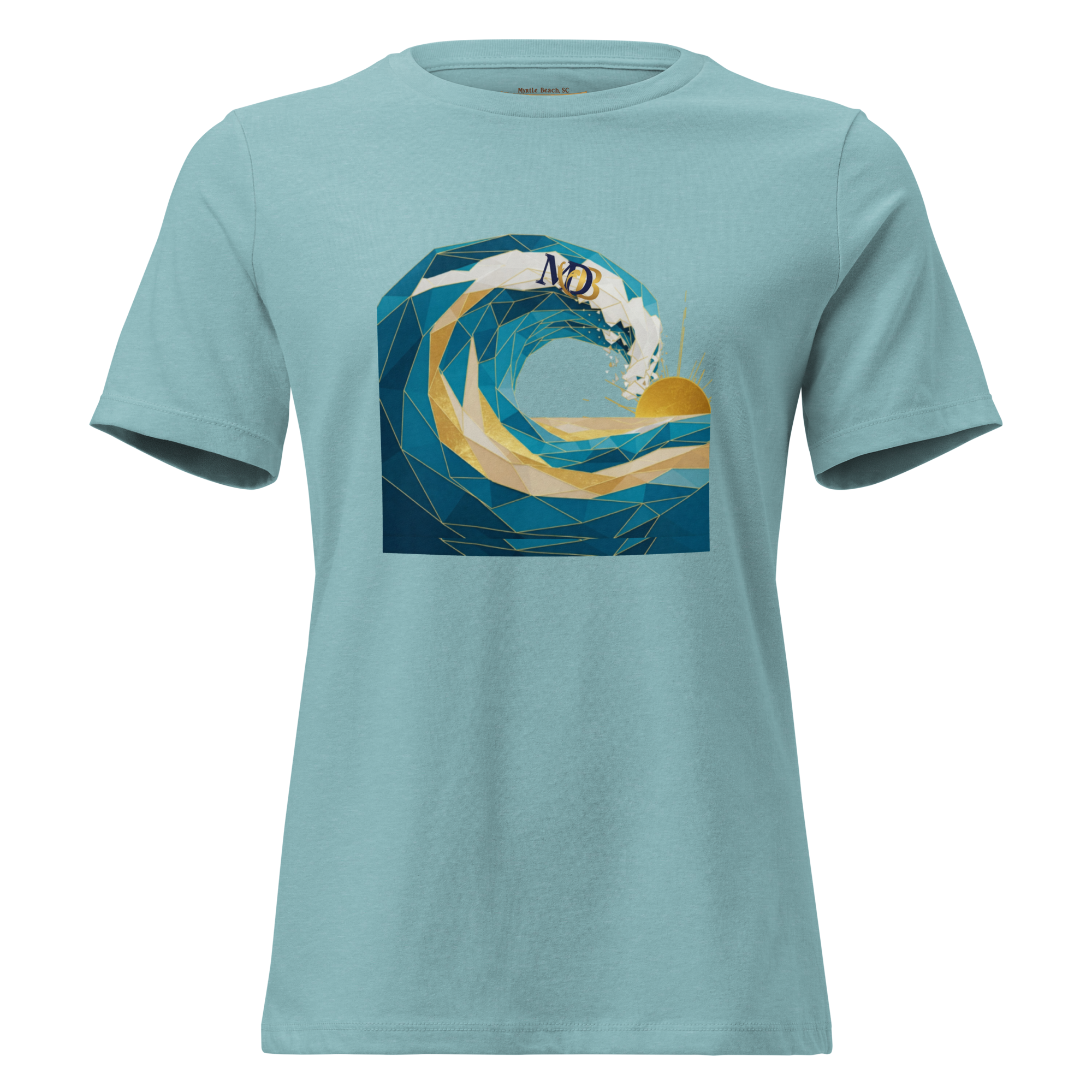 MDB Co Your Own Wave Womens Relaxed Cotton T Shirt Everyday Comfort