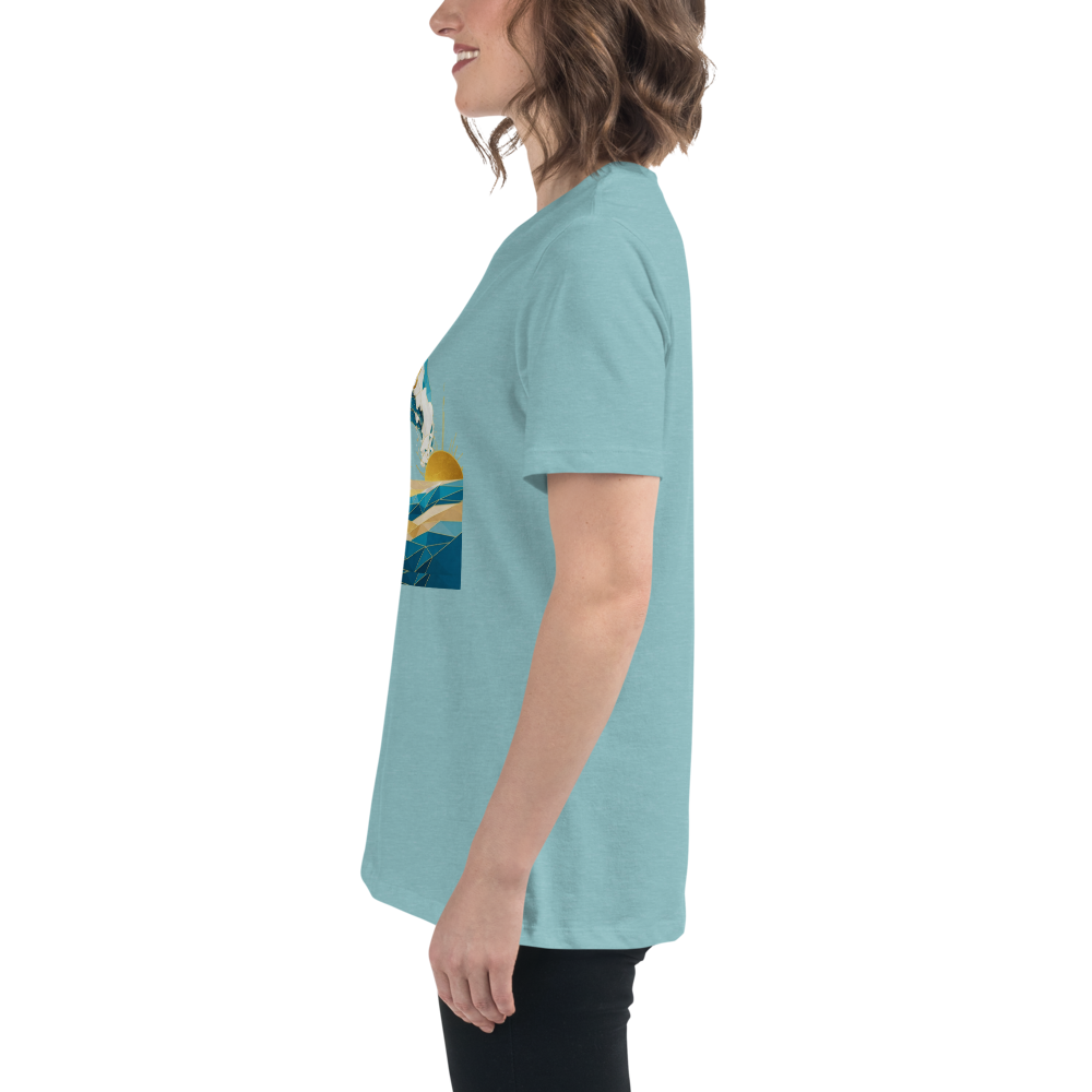 MDB Co Your Own Wave Womens Relaxed Cotton T Shirt Everyday Comfort