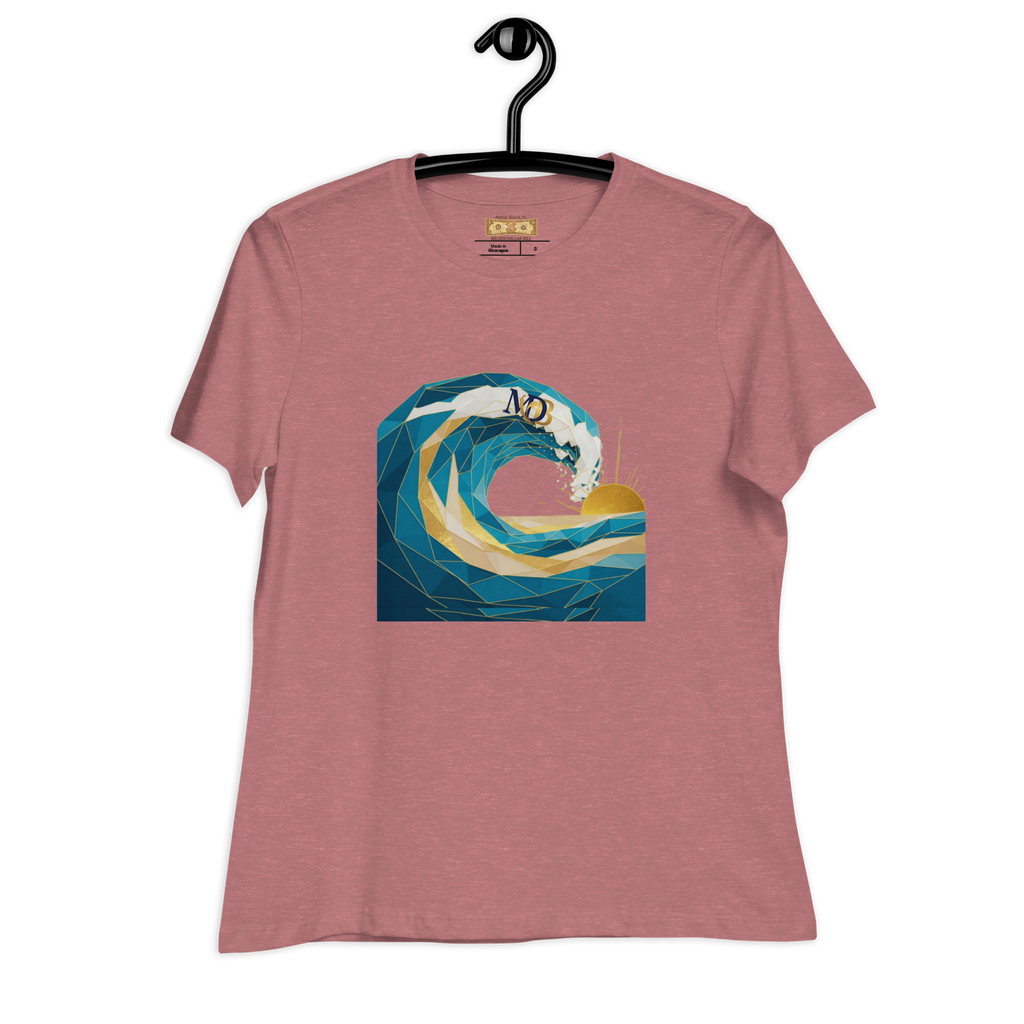 MDB Co Your Own Wave Womens Relaxed Cotton T Shirt Everyday Comfort