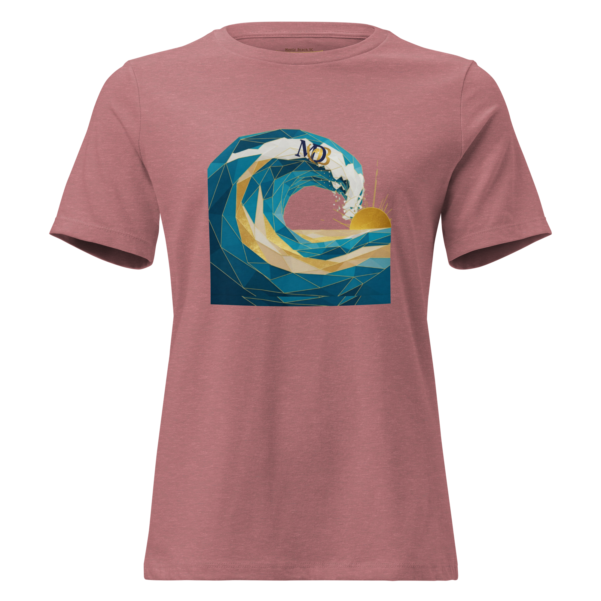 MDB Co Your Own Wave Womens Relaxed Cotton T Shirt Everyday Comfort
