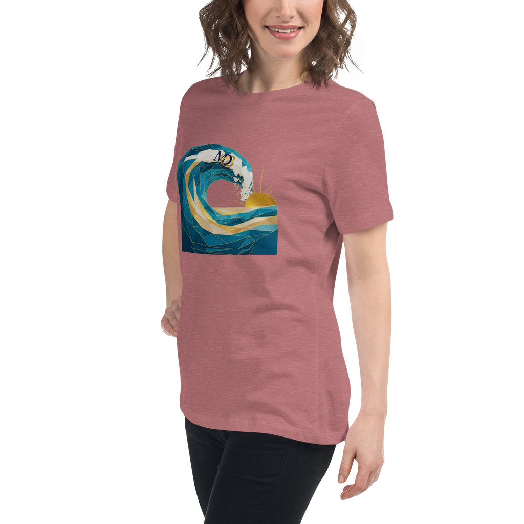 MDB Co Your Own Wave Womens Relaxed Cotton T Shirt Everyday Comfort