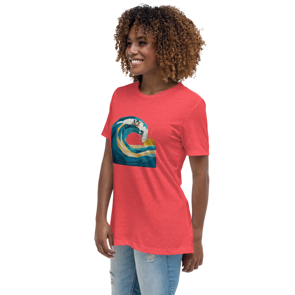 MDB Co Your Own Wave Womens Relaxed Cotton T Shirt Everyday Comfort