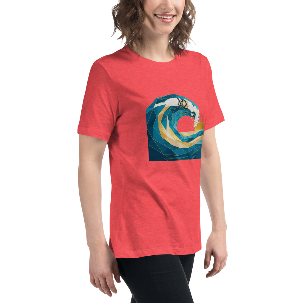 MDB Co Your Own Wave Womens Relaxed Cotton T Shirt Everyday Comfort