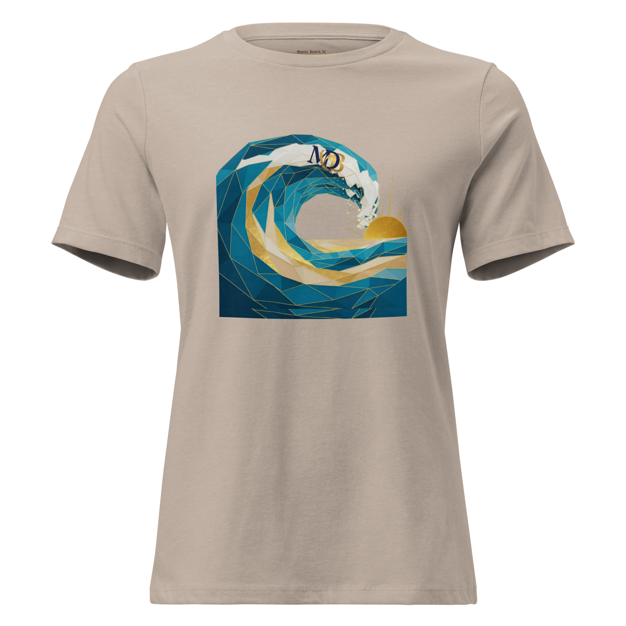 MDB Co Your Own Wave Womens Relaxed Cotton T Shirt Everyday Comfort