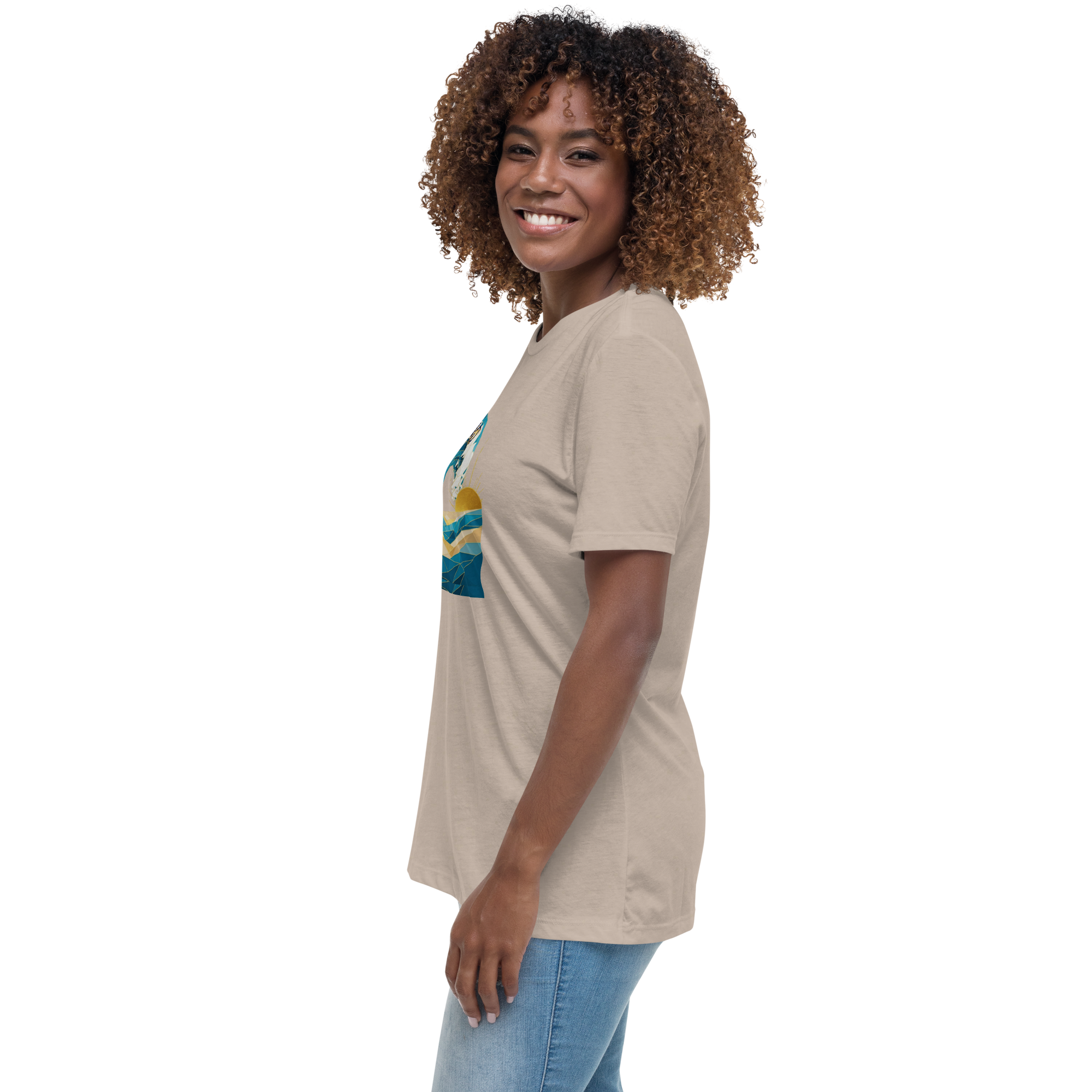MDB Co Your Own Wave Womens Relaxed Cotton T Shirt Everyday Comfort