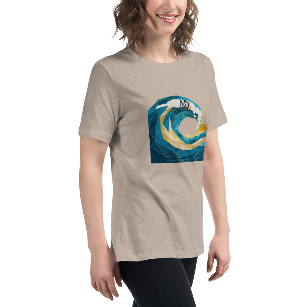 MDB Co Your Own Wave Womens Relaxed Cotton T Shirt Everyday Comfort