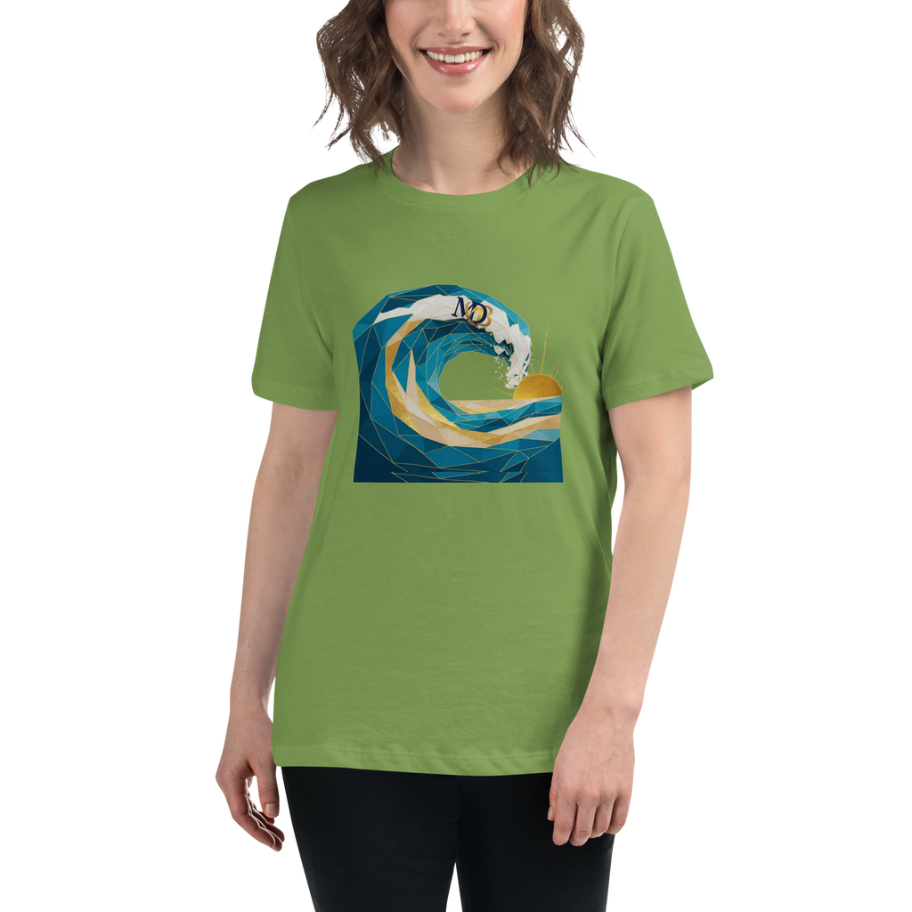 MDB Co Your Own Wave Womens Relaxed Cotton T Shirt Everyday Comfort