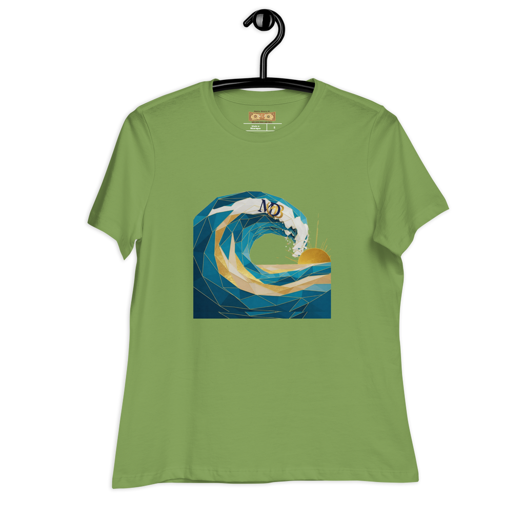 MDB Co Your Own Wave Womens Relaxed Cotton T Shirt Everyday Comfort