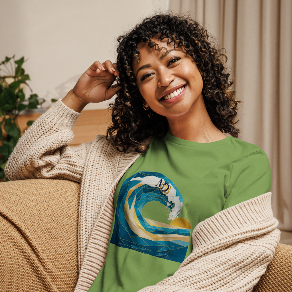 MDB Co Your Own Wave Womens Relaxed Cotton T Shirt Everyday Comfort