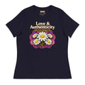 MDB Co.Love & Authenticity Womens Relaxed Fit Airlume Cotton T Shirt