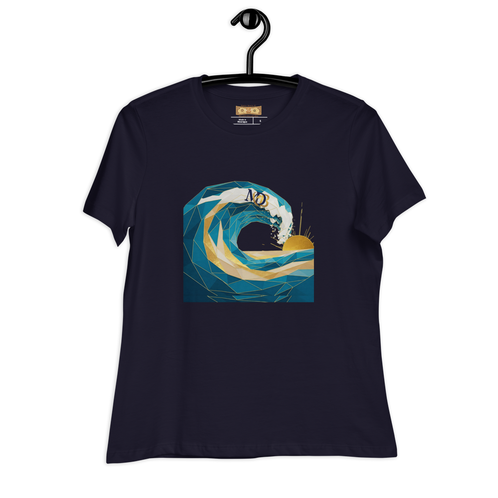 MDB Co Your Own Wave Womens Relaxed Cotton T Shirt Everyday Comfort