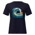 MDB Co Your Own Wave Womens Relaxed Cotton T Shirt Everyday Comfort