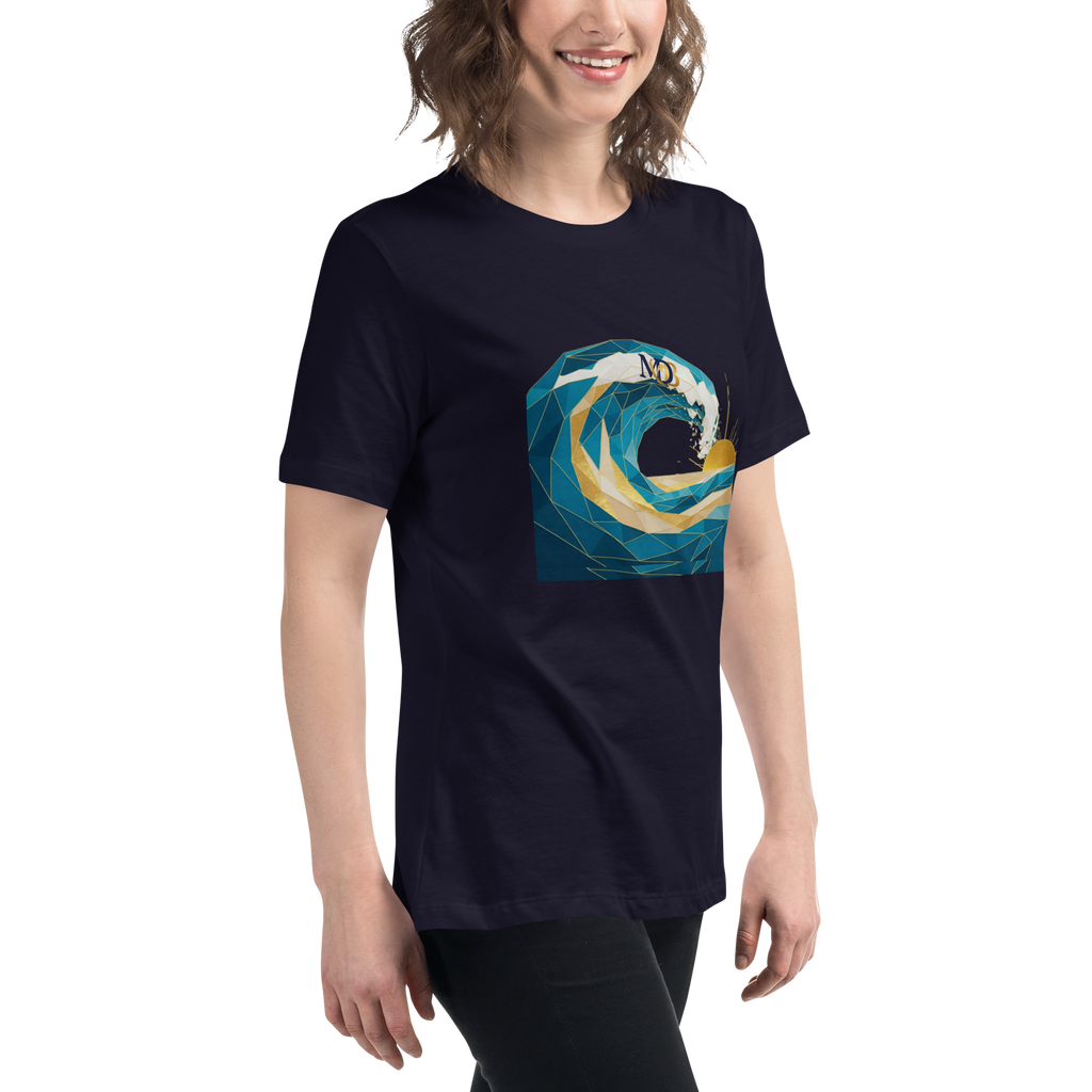 MDB Co Your Own Wave Womens Relaxed Cotton T Shirt Everyday Comfort