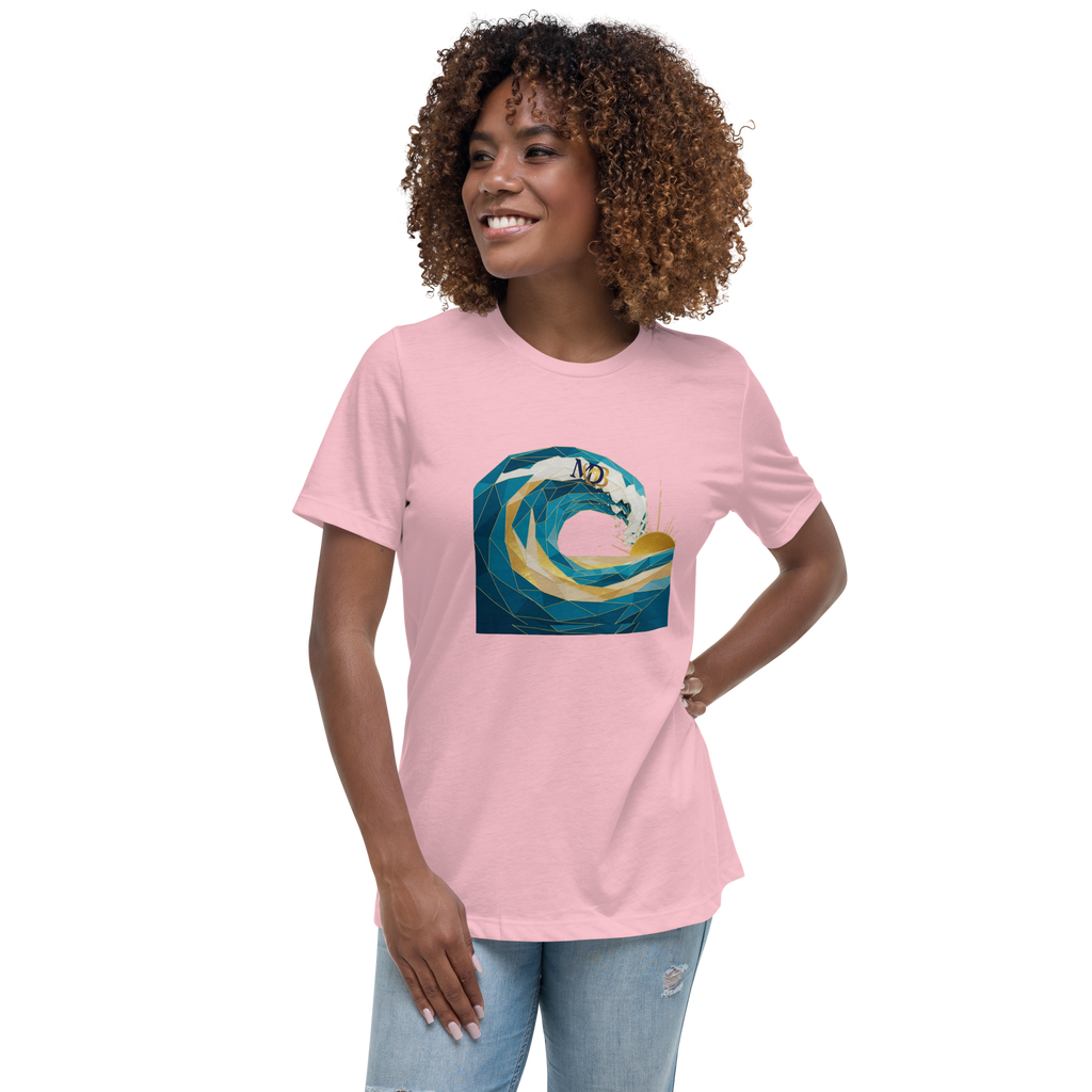 MDB Co Your Own Wave Womens Relaxed Cotton T Shirt Everyday Comfort