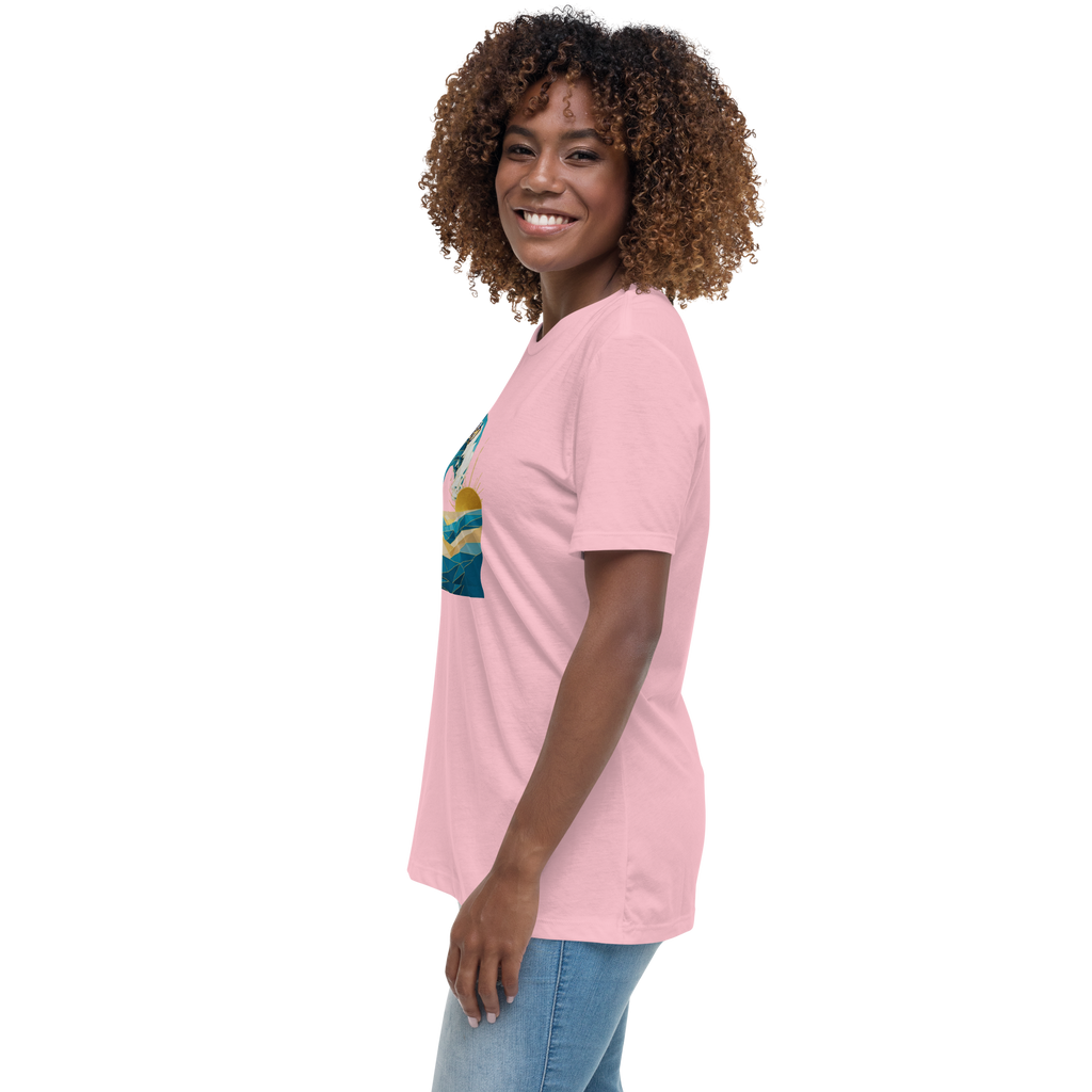 MDB Co Your Own Wave Womens Relaxed Cotton T Shirt Everyday Comfort