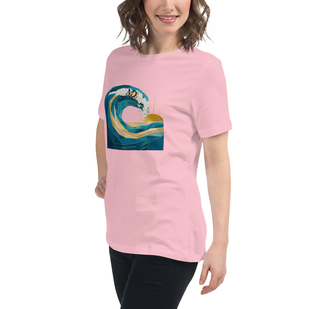 MDB Co Your Own Wave Womens Relaxed Cotton T Shirt Everyday Comfort
