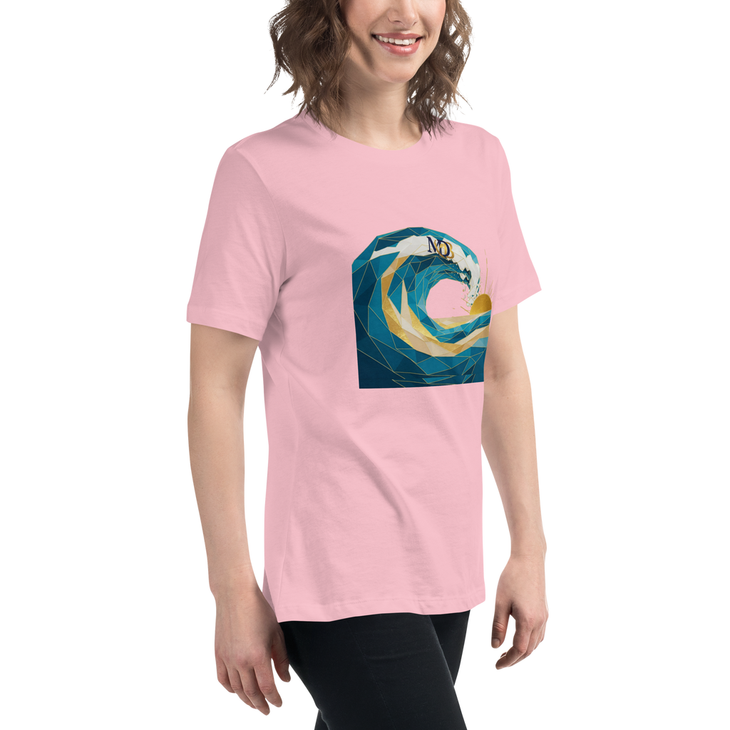 MDB Co Your Own Wave Womens Relaxed Cotton T Shirt Everyday Comfort