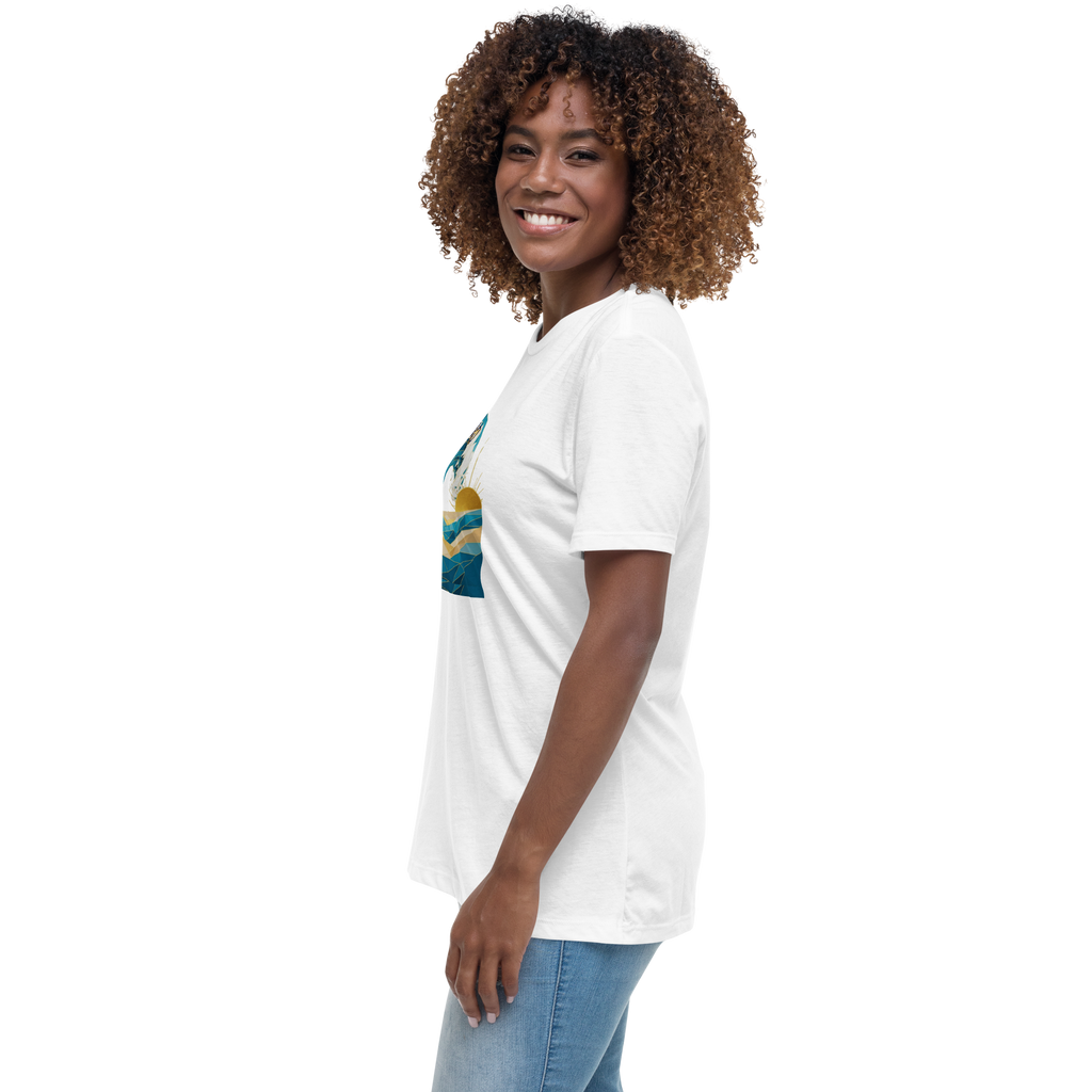 MDB Co Your Own Wave Womens Relaxed Cotton T Shirt Everyday Comfort