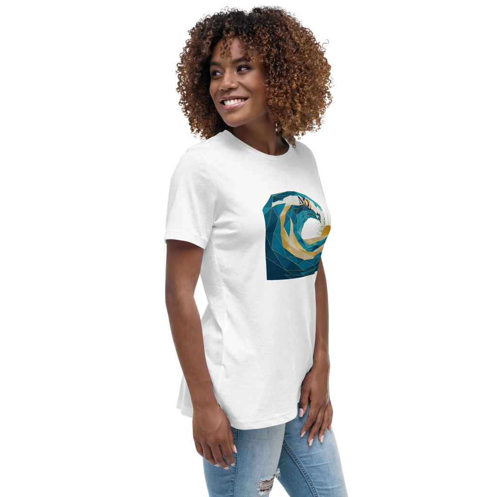 MDB Co Your Own Wave Womens Relaxed Cotton T Shirt Everyday Comfort